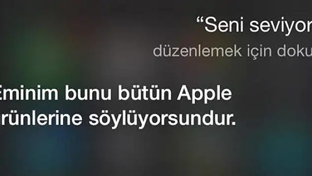 iphone asistanı Türkçe Siri'nin güldüren capsleri
