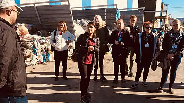 İrlandalı öğretmenlerden Beyşehir'de geri dönüşüm tesisine ziyaret