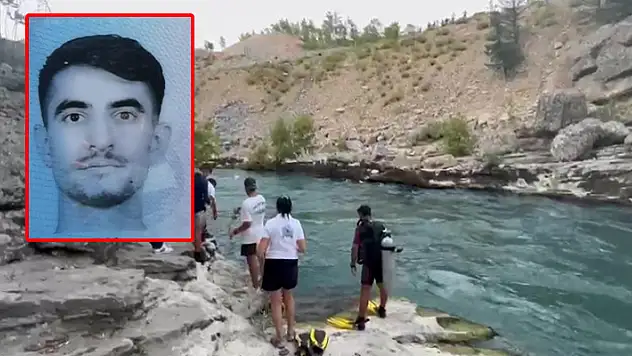 Irmakta kaybolan genci arama çalışmaları sürüyor
