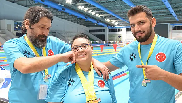 İşitme engelli yüzücü yeni başarılara hazırlanıyor
