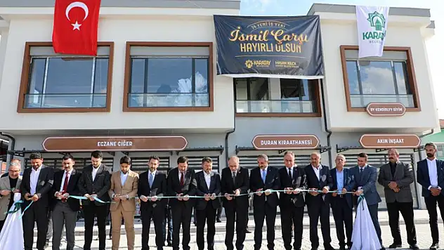 İsmil'de çarşı ve ekmek fırını açıldı
