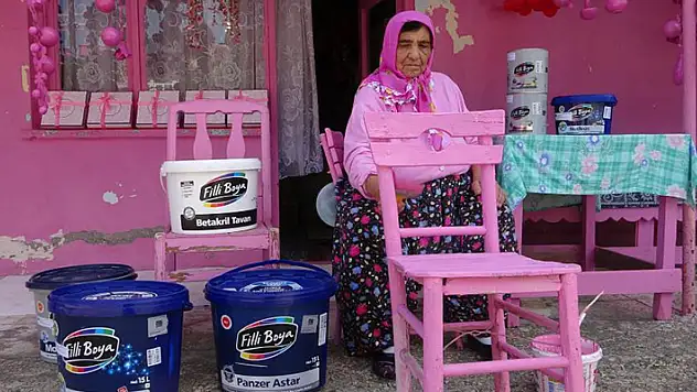 Isparta'nın 'Barbie'si Sakine teyzeye Filli Boyadan destek
