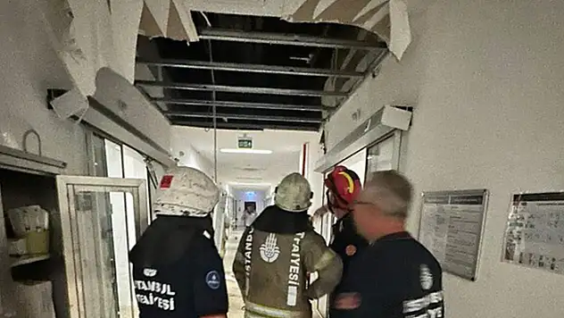 İstanbul'da hastanenin tavanı çöktü: 8 bebek tahliye edildi
