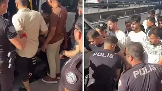 İstanbul'da kaçak göçmenler metrobüs durağında yakalandı
