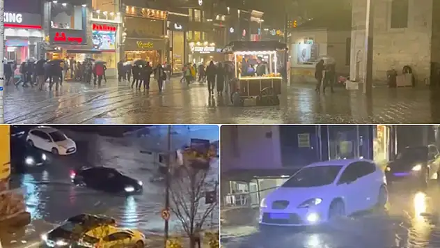 İstanbul'da sağanak hayatı olumsuz etkiledi
