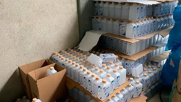 İstanbul'da sahte dezenfektan operasyonu