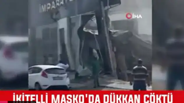 İstanbul'da sanayi sitesinde bina çöktü