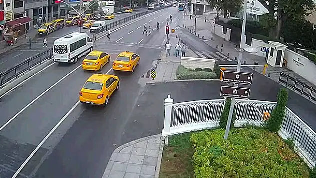 İstanbul'un göbeğinde görme engelli genç kızın yaşadığı dehşet kamerada