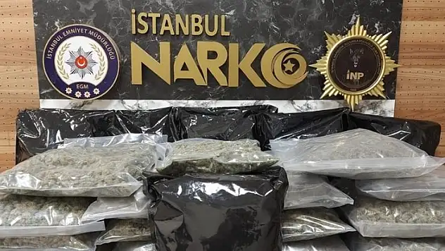 İstanbul'da 22 kilo 450 gram uyuşturucu ele geçirilen operasyonda 1 zanlı yakalandı