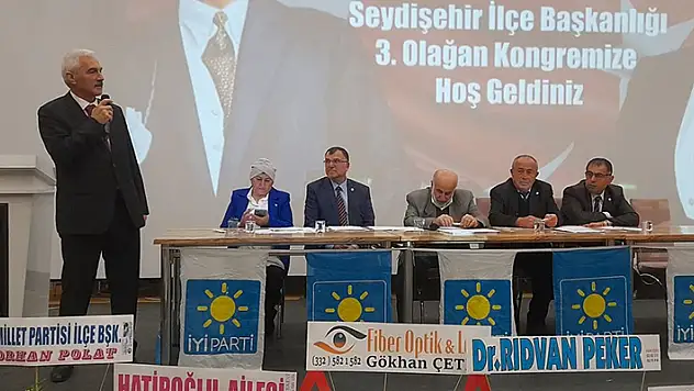 İYİ Parti Seydişehir İlçe Başkanlığına Yılmaz Dönderici yeniden tazeledi

