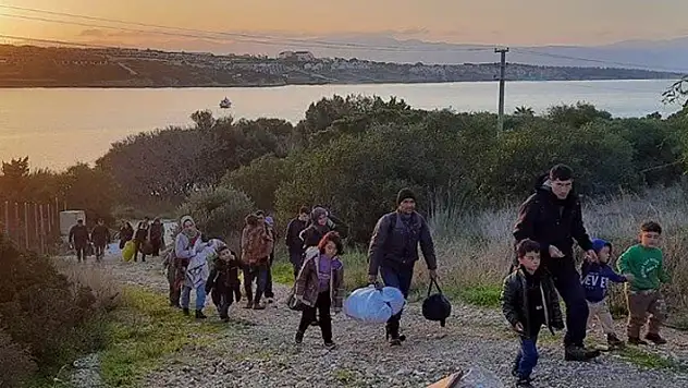 İzmir açıklarında kaçak göçmen yoğunluğu
