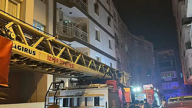 İzmir'de dairede çıkan yangında bir kişi öldü
