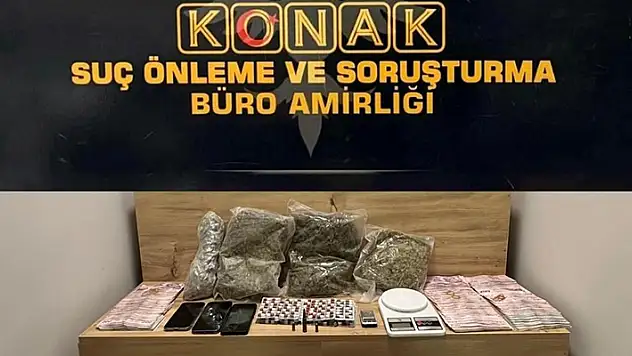 İzmir'de torbacıların zula olarak kullandığı eve baskın 2 tutuklama
