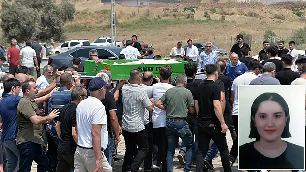 İzmir'de yoldaki akıma kapılarak ölen Özge Ceren, son yolculuğuna uğurlandı
