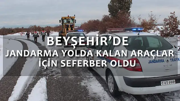 Jandarma yolda kalan araçlar için seferber oldu