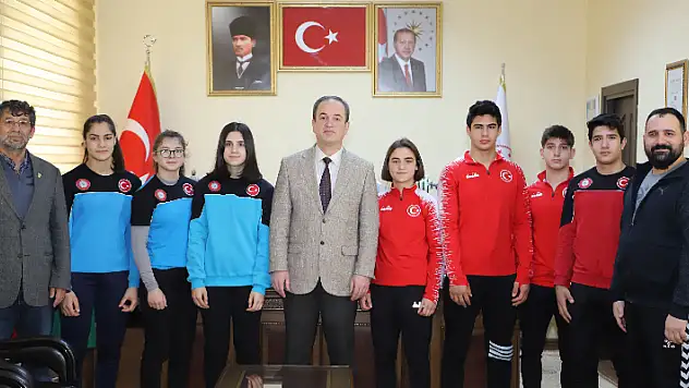 Judoculardan İl Müdürü Şahin'e ziyaret