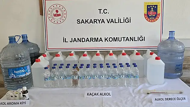 Kaçak alkol üretip piyasaya sürecekti jandarmaya yakalandı