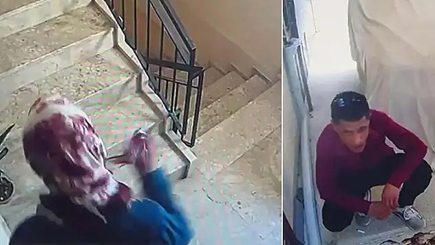 Kadın kıyafetleri giyen hırsız, önce kameraya ardından polise yakalandı
