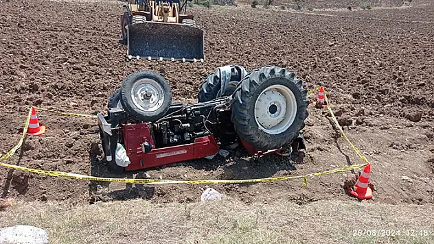 Kahramanmaraş'ta devrilen traktörün sürücüsü öldü
