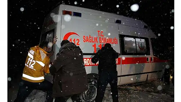 Kahramanmaraş'ta hasta kurtarma operasyonu