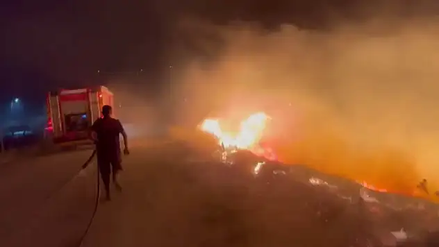 Kahramanmaraş'taki anız yangını 5 saatte söndürüldü
