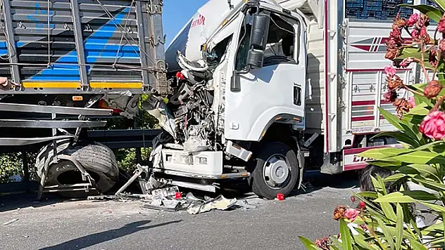 Kamyon, tıra arkadan çarptı 2 ölü
