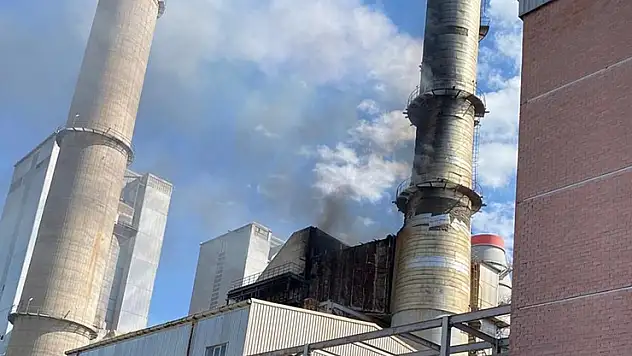 Kangal Termik Santrali'nde yangın çıktı