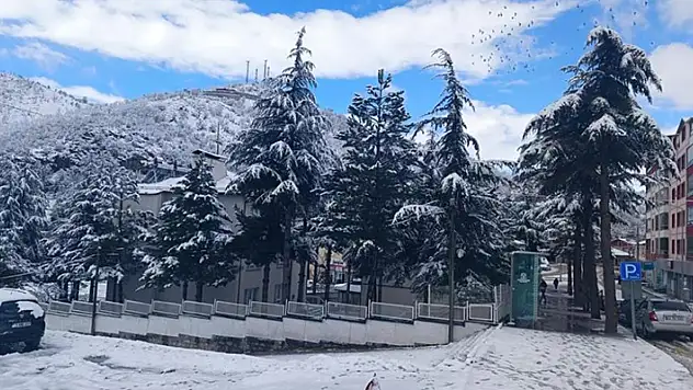 Kar Hadim ilçesini beyaza bürüdü
