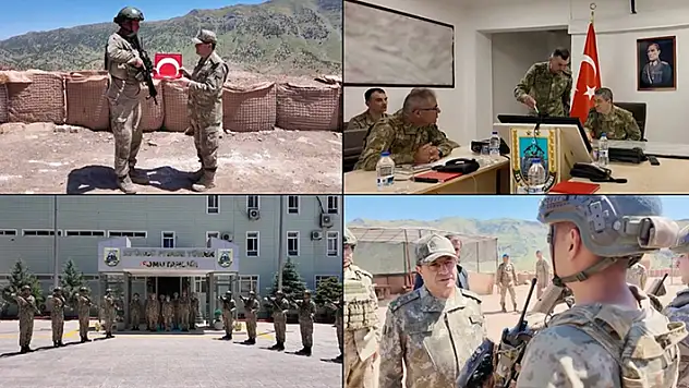 Kara Kuvvetleri Komutanı Orgeneral Bayraktaroğlu sınır ötesindeki üs bölgelerini inceledi
