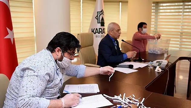 Karaaslan Hobi Bahçeleri'nde kura çekimleri yapıldı
