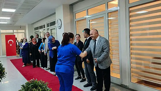 Karabük Eğitim ve Araştırma Hastanesi'nde bayramlaşma programı yapıldı