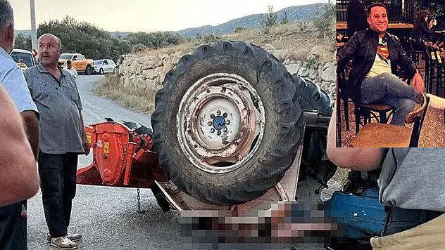 Karaburun'da traktör kazası: 1 ölü