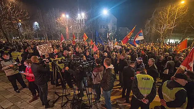 Karadağ'da hükümet karşıtı protesto