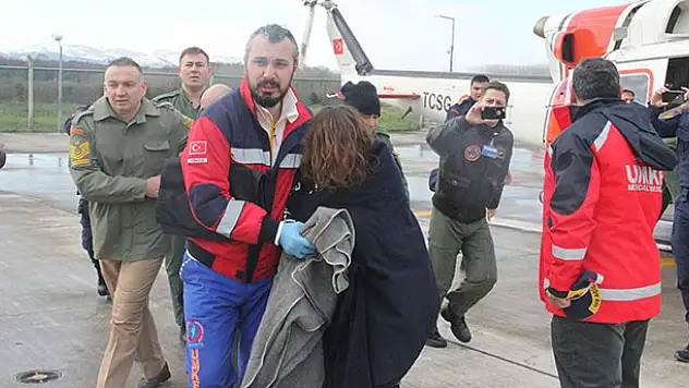 Karadeniz'de batan gemiden 6 kişi kurtarıldı