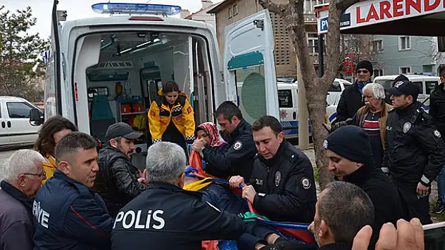 Karaman'da 3. kattan düşen genç ağır yaralandı
