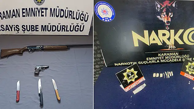 Karaman'da araması bulunan 14 kişi yakalandı
