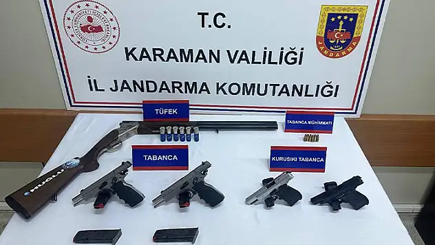 Karaman'da düğünde havaya silahla ateş açan 5 kişi yakalandı
