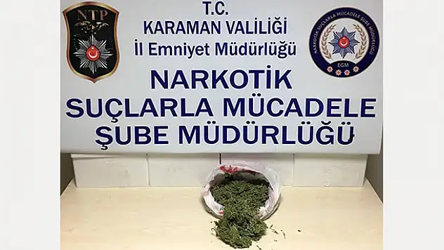 Karaman'da esrar operasyonu