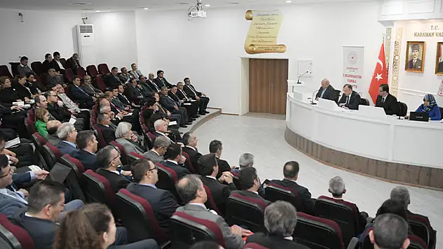 Karaman'da İl Koordinasyon Toplantısı yapıldı
