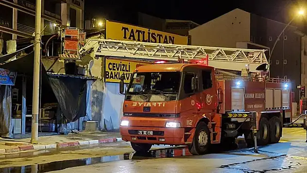 Karaman'da iş yerinde çıkan yangın söndürüldü
