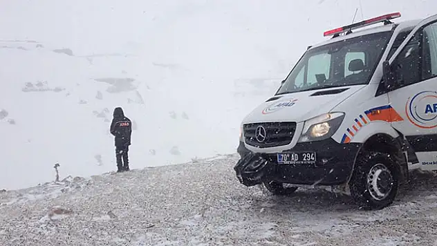 Karaman'da kayıp şahıs için arama kurtarma çalışması başlatıldı