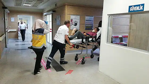 Karaman'da merdivenden düşen genç yaralandı