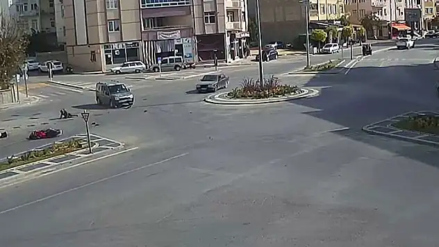 Karaman'da motosiklet sürücüsü ölümden döndü