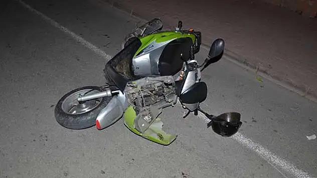 Karaman'da motosiklet yayaya çarptı