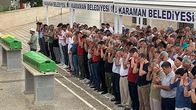 Karaman'da öldürülen kadın son yolculuğuna uğurlandı
