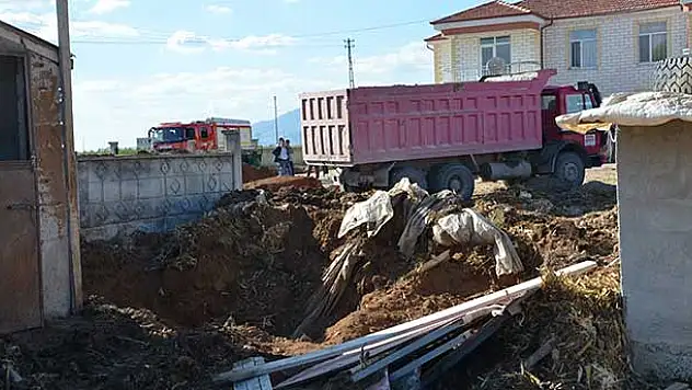 Karaman'da OSB'ye giden doğal gaz ana borusu patladı