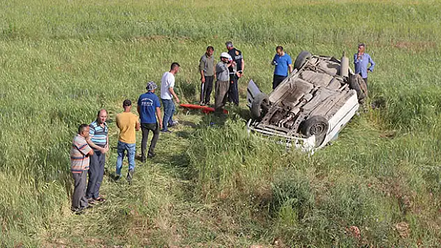 Karaman'da otomobil devrildi: 1 ölü, 5 yaralı