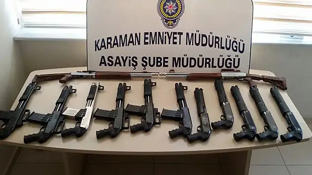 Karaman'da silah operasyonu