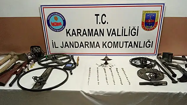 Karaman'da tarihi eser operasyonu