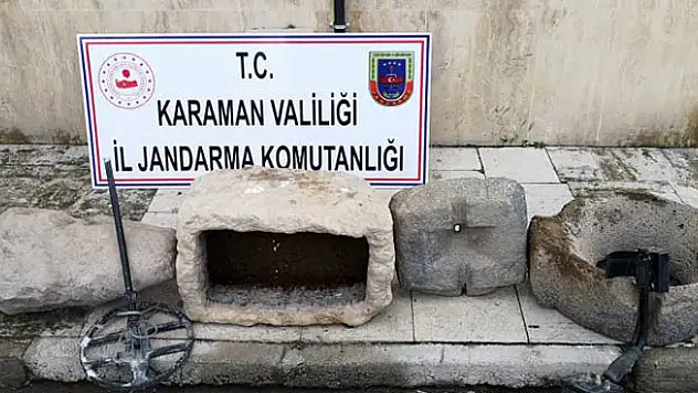 Karaman'da tarihi eser operasyonu